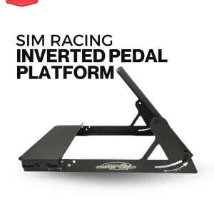 Inverted Pedal platform for sim racing by simruito and load cell pedals.