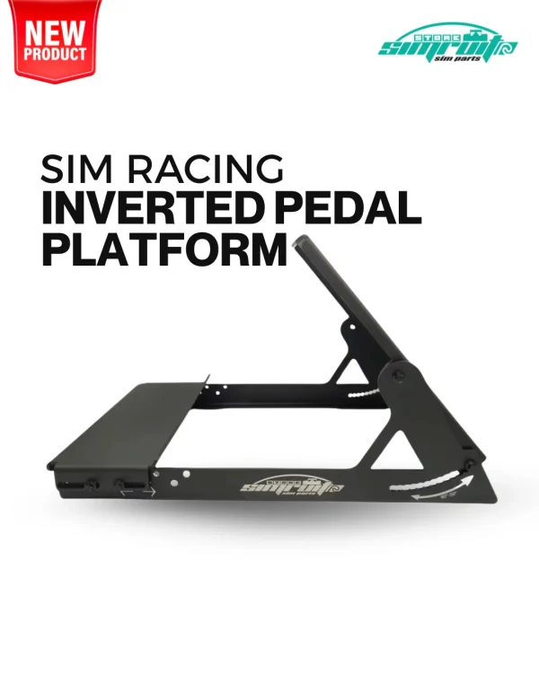 Inverted Pedal platform for sim racing by simruito and load cell pedals.