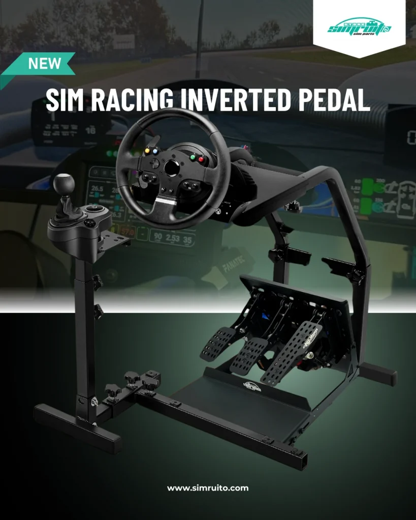 SimRuito Inverted Pedal platform on Sim Rig
